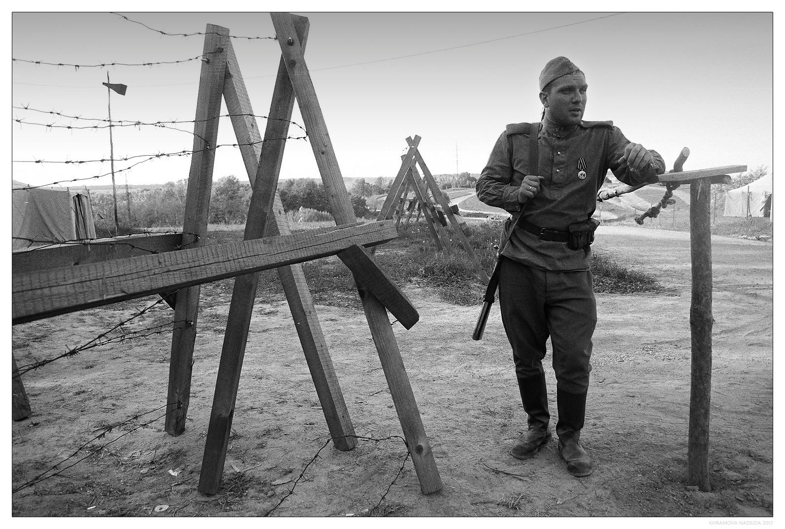 Photograther Khramova Nadezda. Reconstruction WWII. Untitled